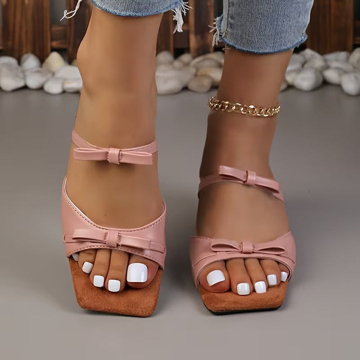 Valentina Bow Slingback Heels