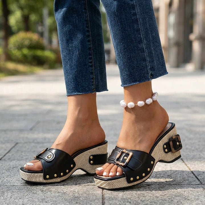 Selena Wedge Sandals