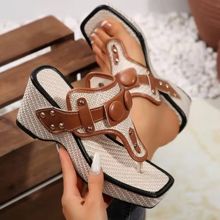 Elena Wedge Sandals