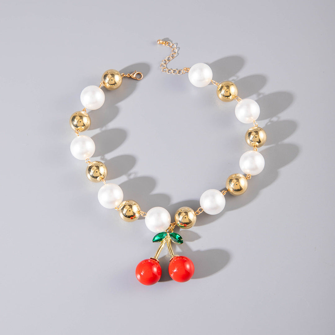 Cherry Drop Necklace