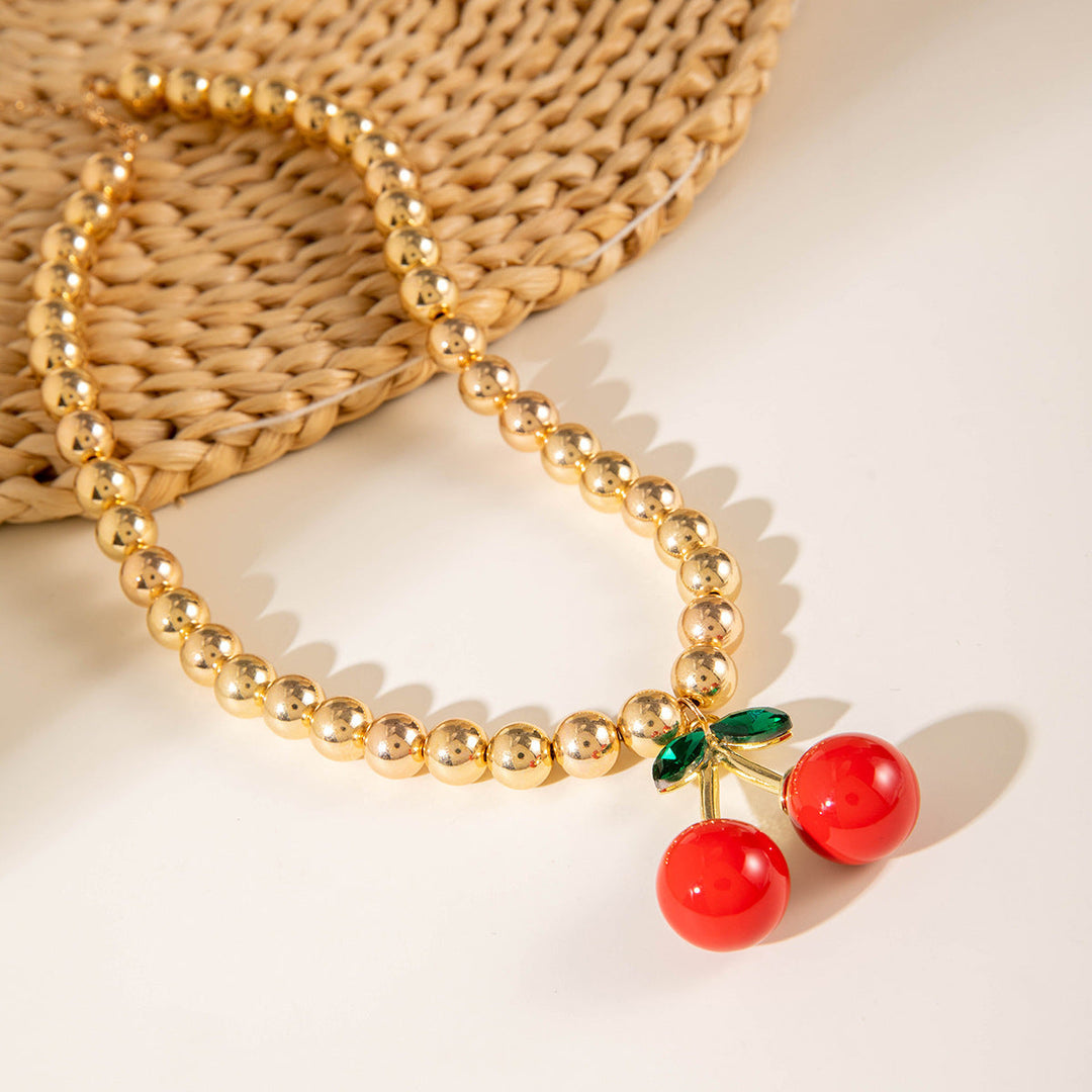 Cherry Drop Necklace