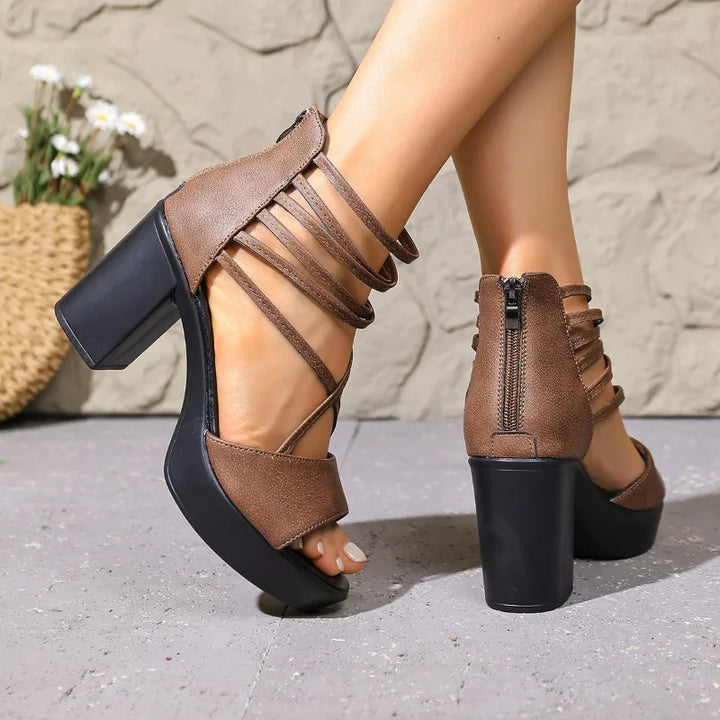Celeste Strappy Block Heel