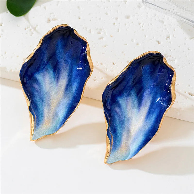Petal Drop Statement Earrings