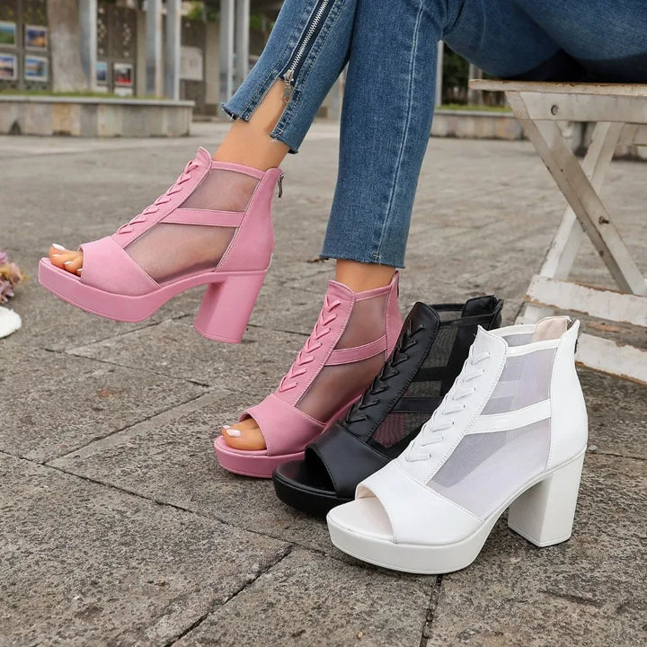 Sienna Mesh Heel