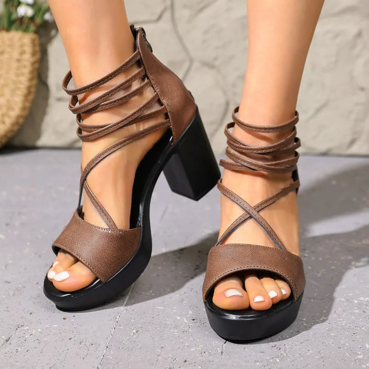 Celeste Strappy Block Heel