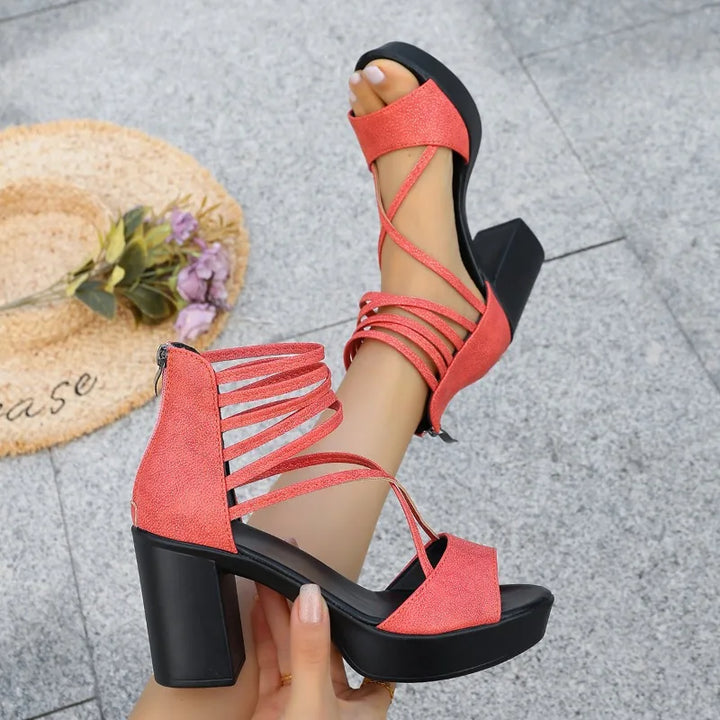Celeste Strappy Block Heel
