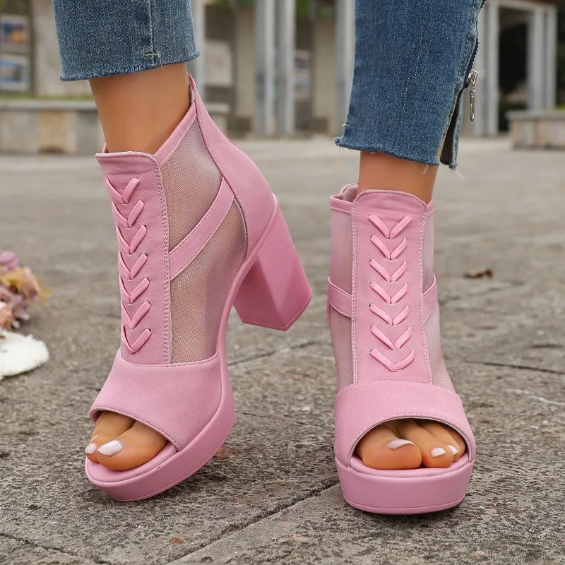 Sienna Mesh Heel